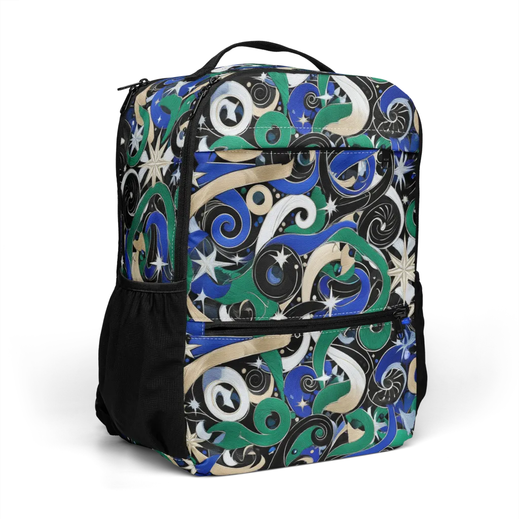 Starfall Baroque on Utility Backpack — Right Front