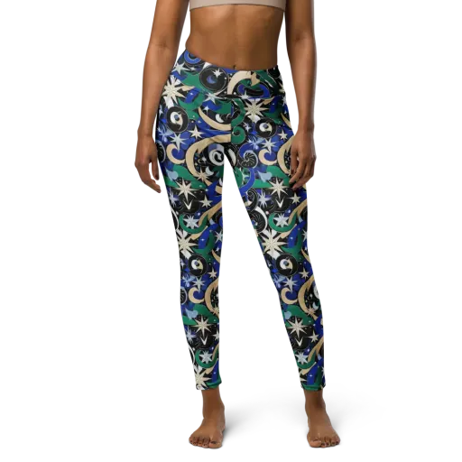 Starfall Baroque on a Yoga Leggings