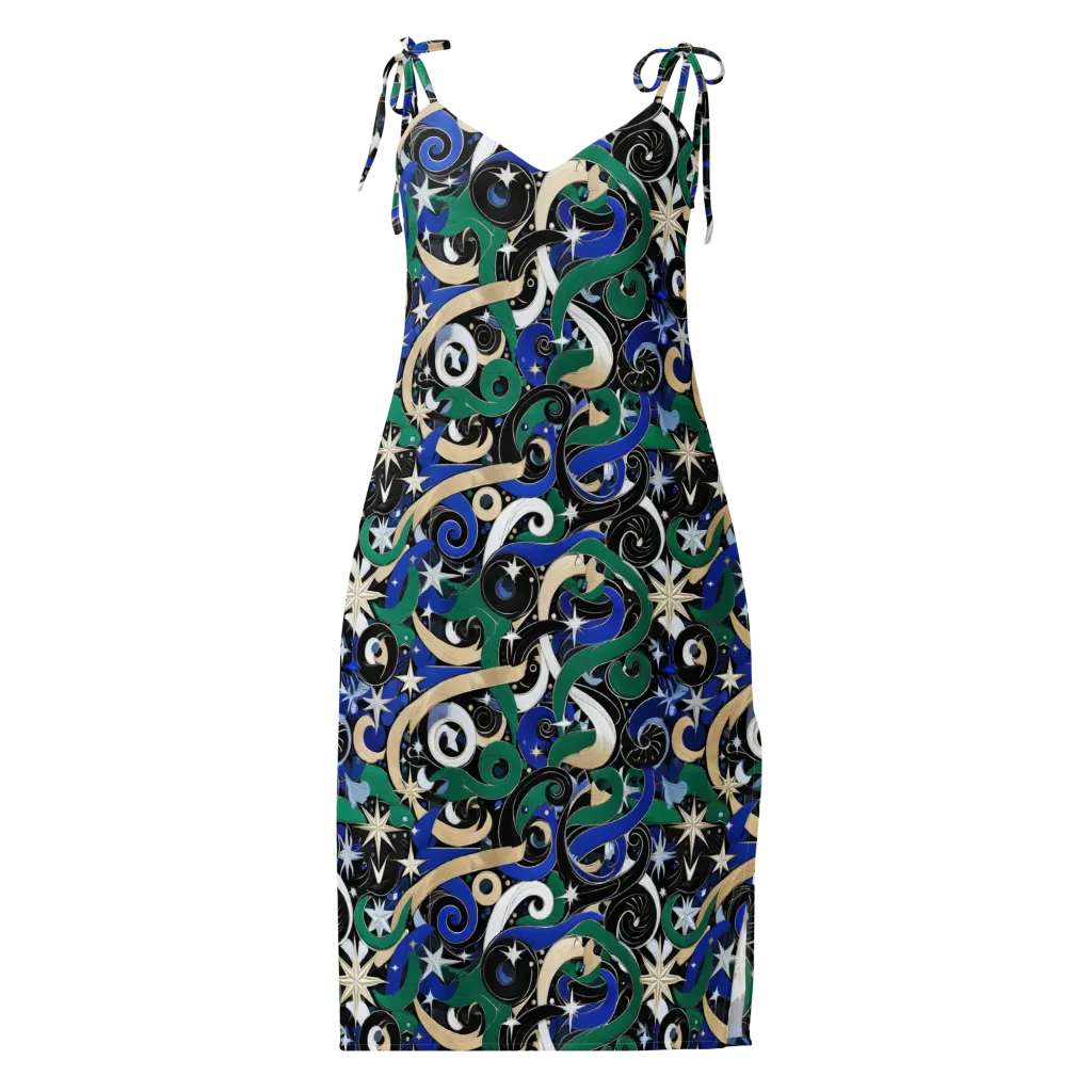 Starfall Baroque on Slip Dress — Front