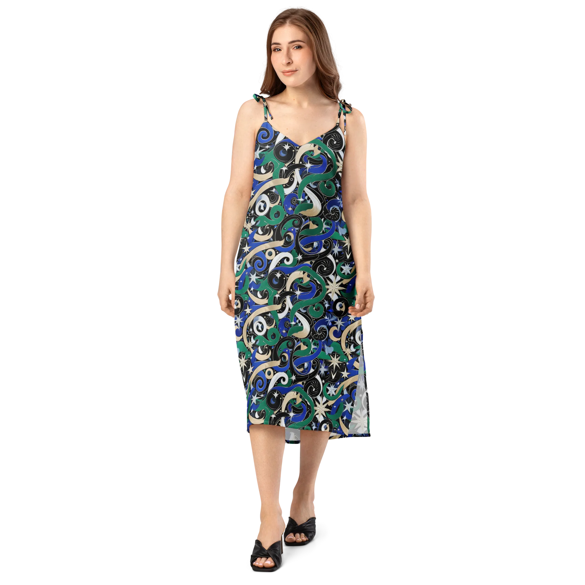 Starfall Baroque on Slip Dress — Front