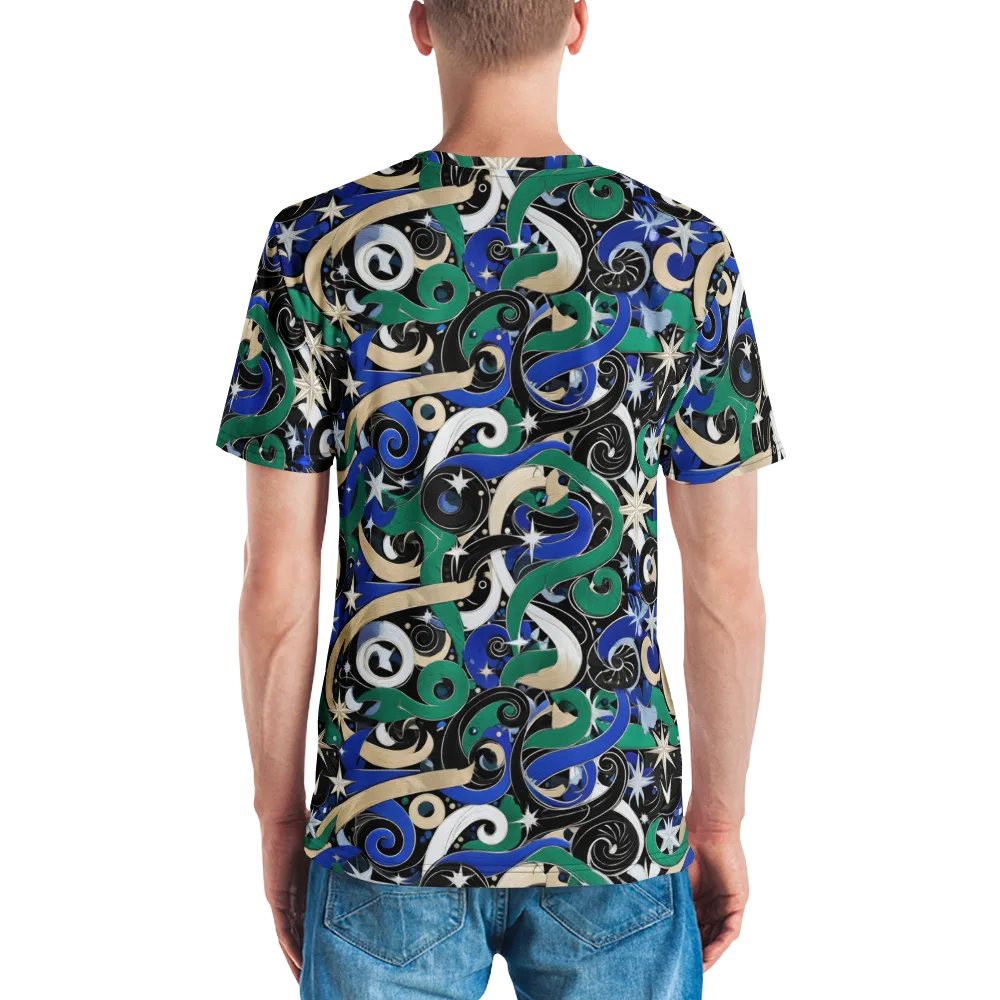 Starfall Baroque on Men's Crew Neck T-Shirt — Back