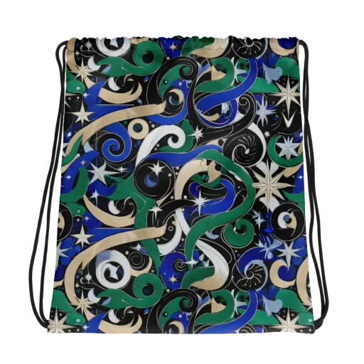 Starfall Baroque on a Drawstring Bag