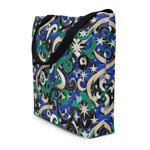 Starfall Baroque on a Large Tote Bag W/ Pocket