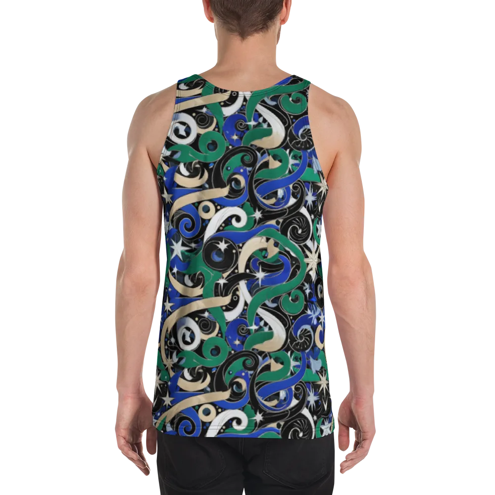 Starfall Baroque on Men's Tank Top — Back