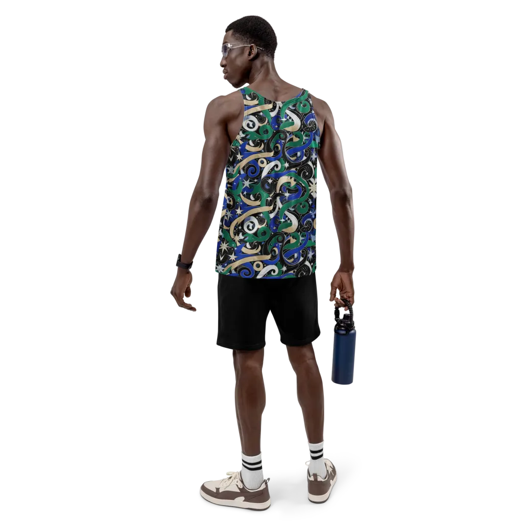 Starfall Baroque on Men's Tank Top — Back
