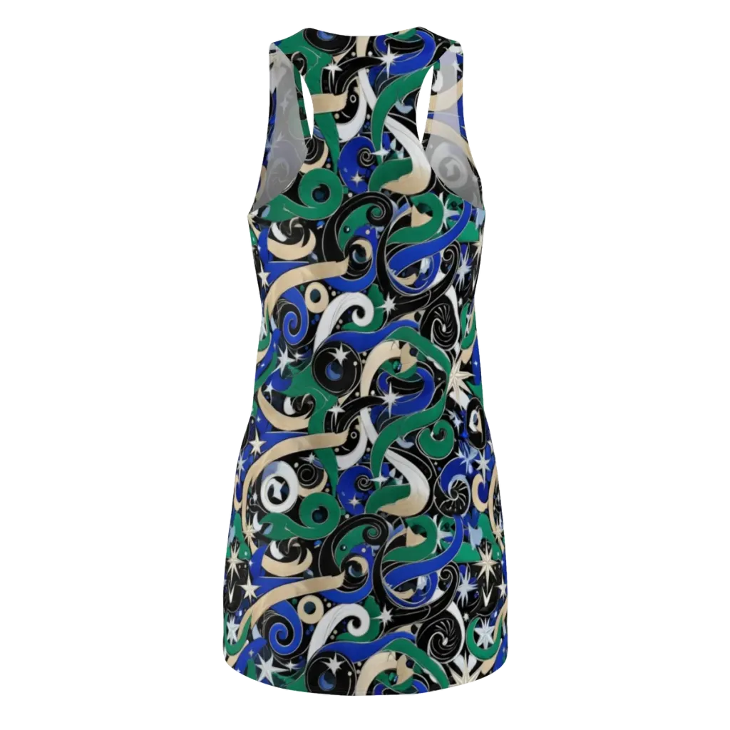 Starfall Baroque on Racerback Dress — Back