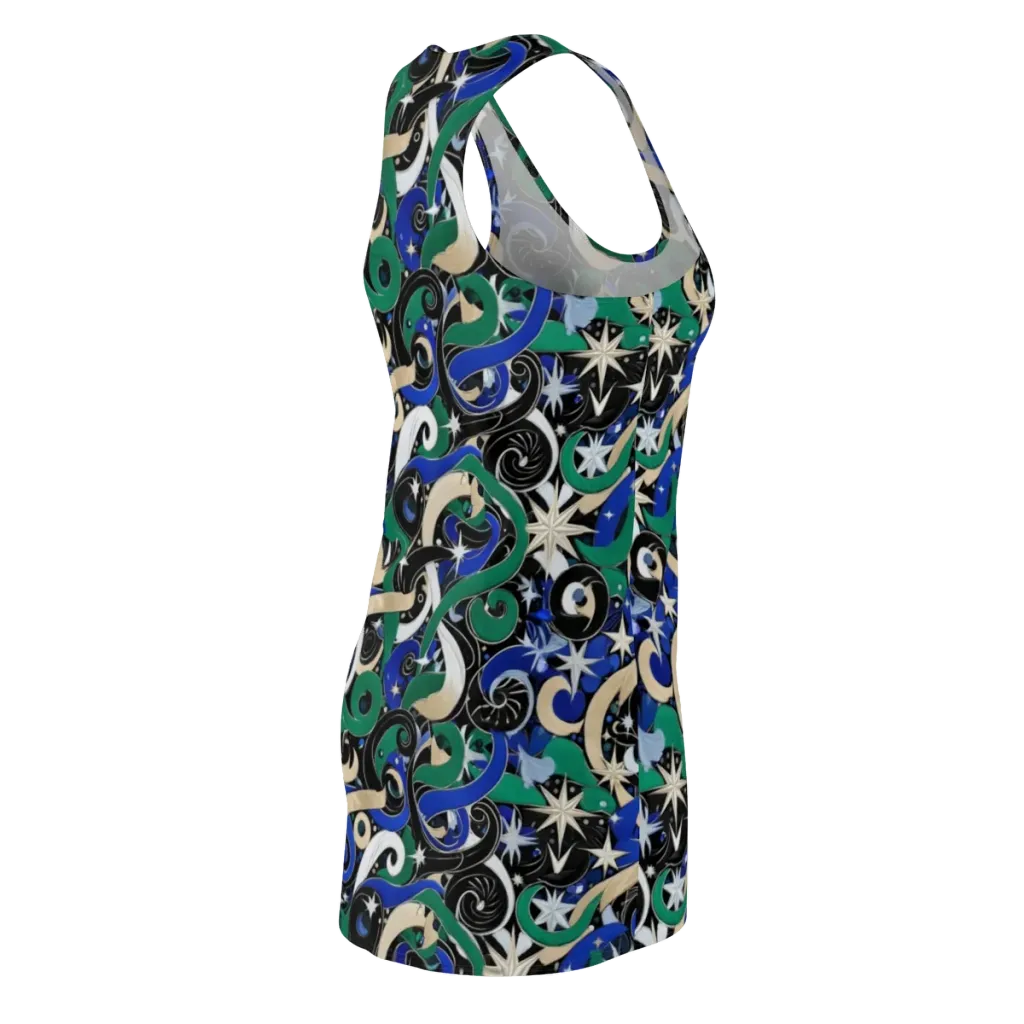 Starfall Baroque on Racerback Dress — Back Side