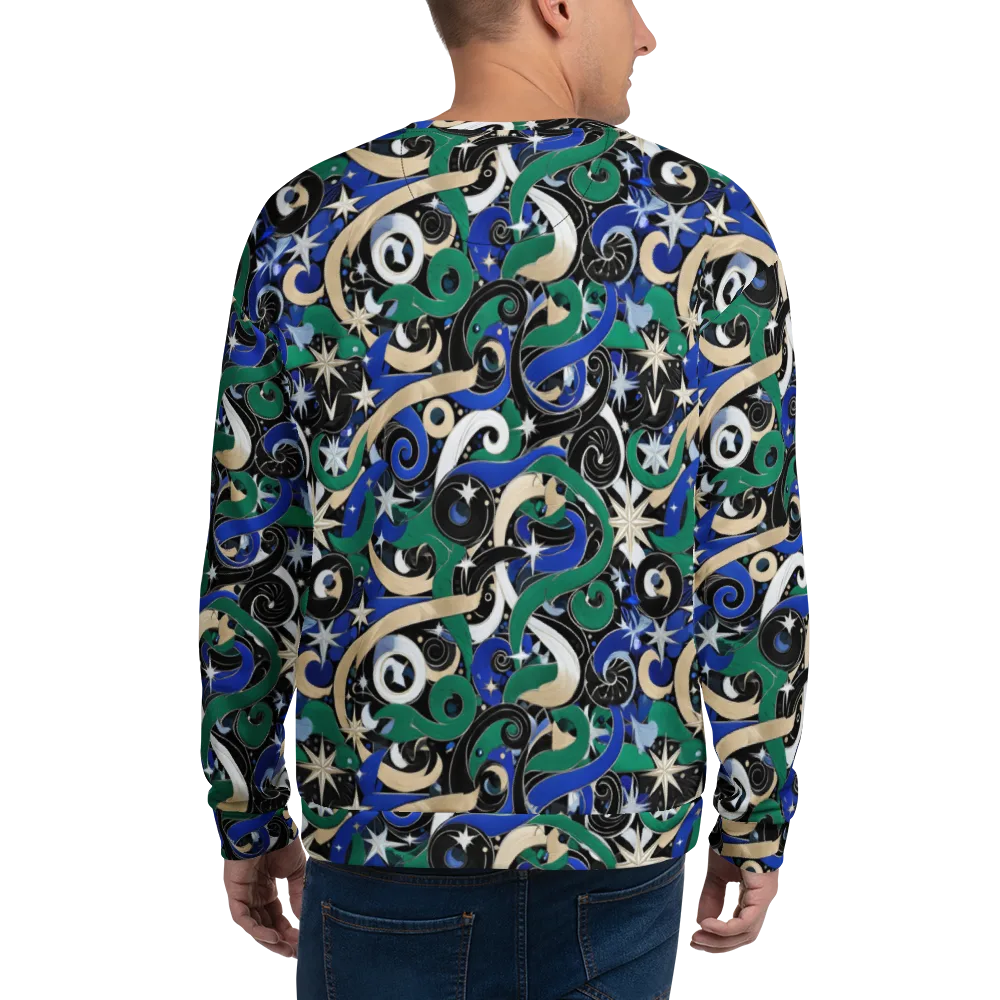 Starfall Baroque on Sweatshirt — Back