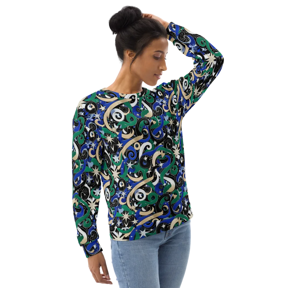 Starfall Baroque on Sweatshirt — Right Front