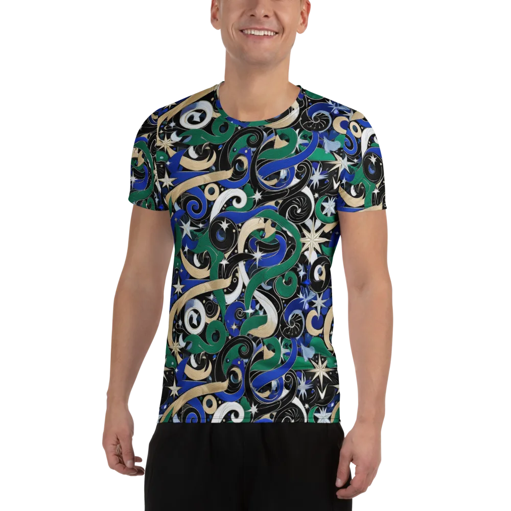 Starfall Baroque on Men's Athletic T-Shirt — Front