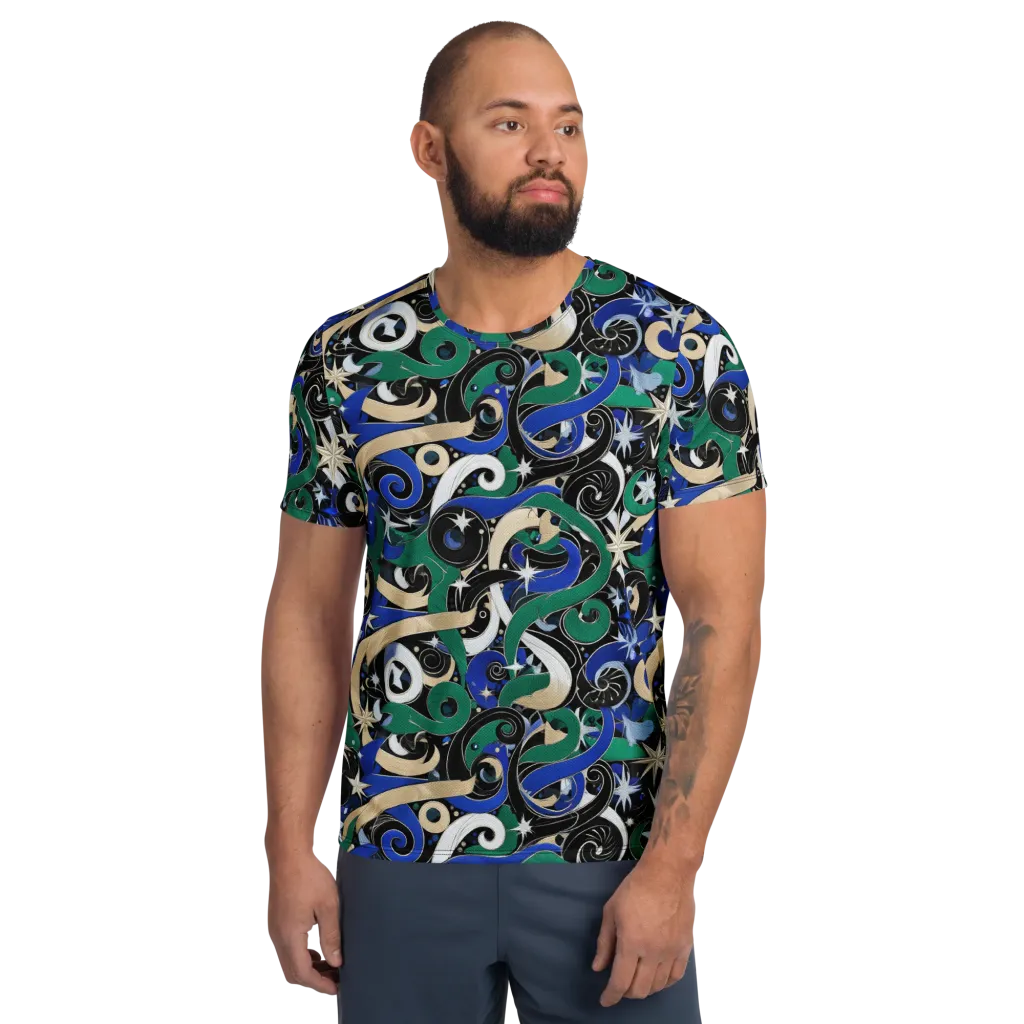 Starfall Baroque on Men's Athletic T-Shirt — Front