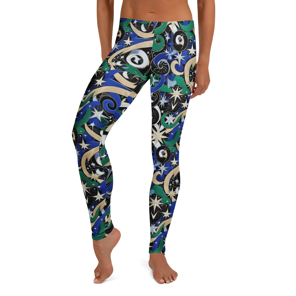 Starfall Baroque on Leggings — Front