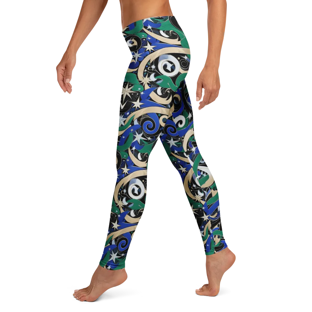 Starfall Baroque on Leggings — Left