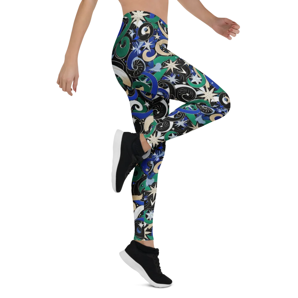 Starfall Baroque on Leggings — Right