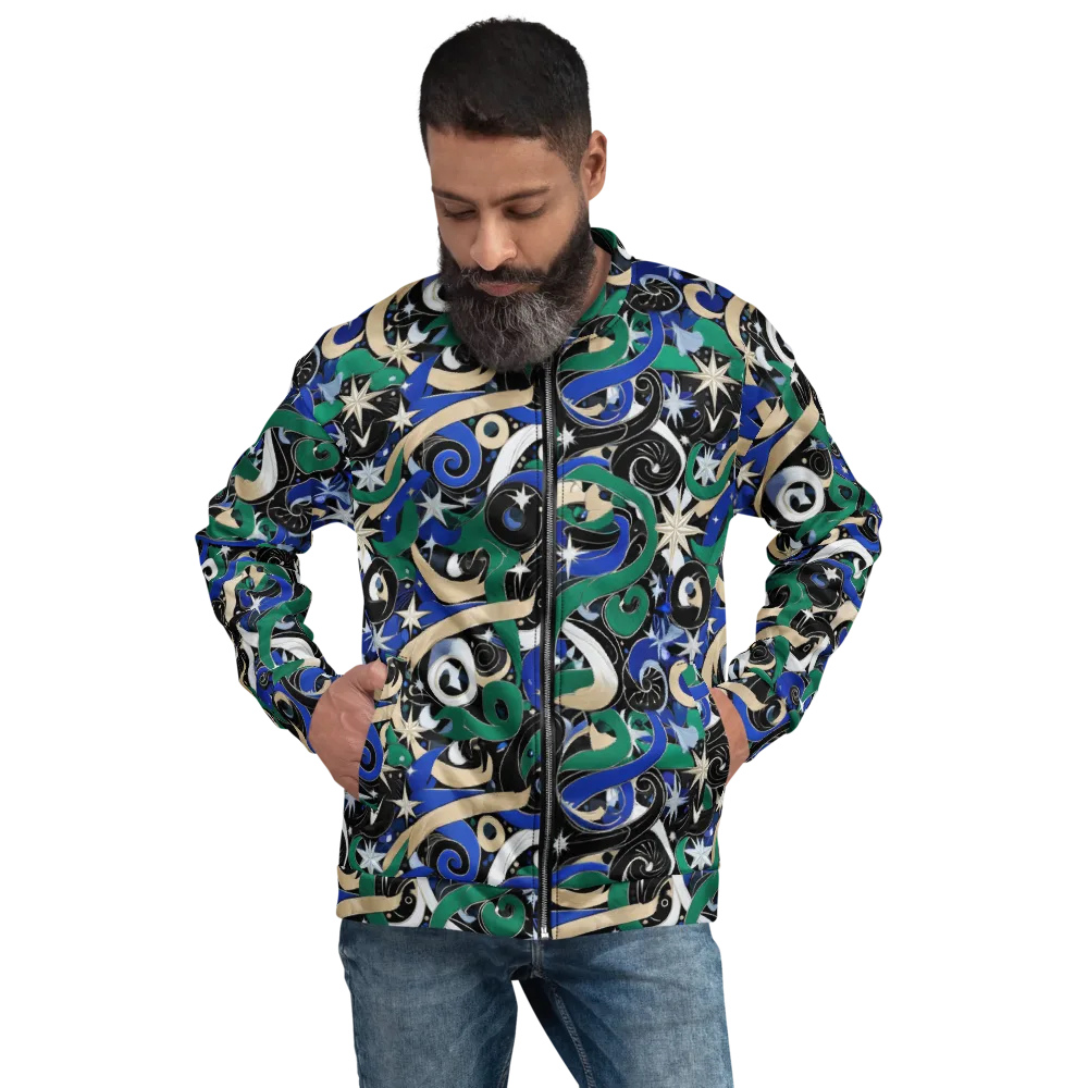 Starfall Baroque on Bomber Jacket — Front