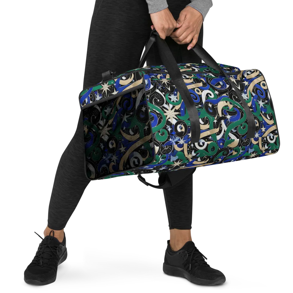 Starfall Baroque on Duffle Bag — Right Front