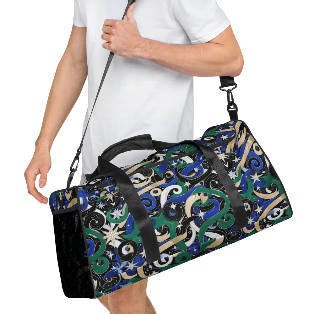 Starfall Baroque on Duffle Bag — Right Front