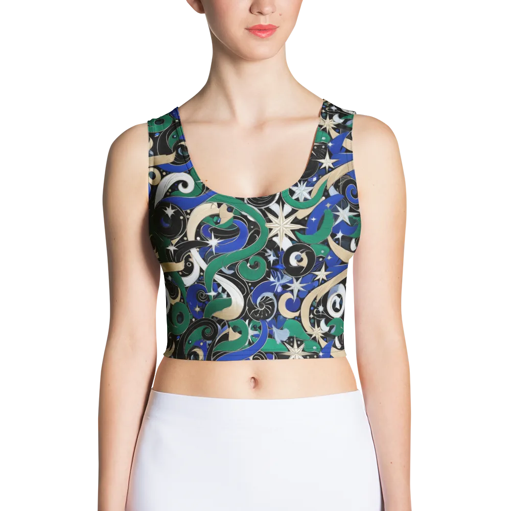 Starfall Baroque on Crop Top — Front