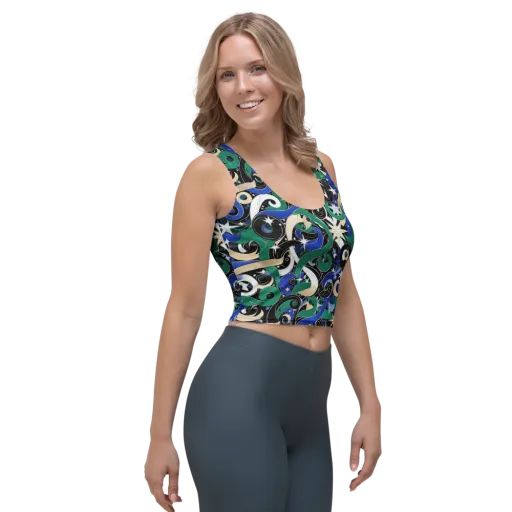 Starfall Baroque on a Crop Top
