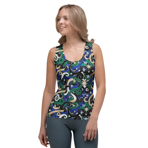 Starfall Baroque on a Women's Tank Top