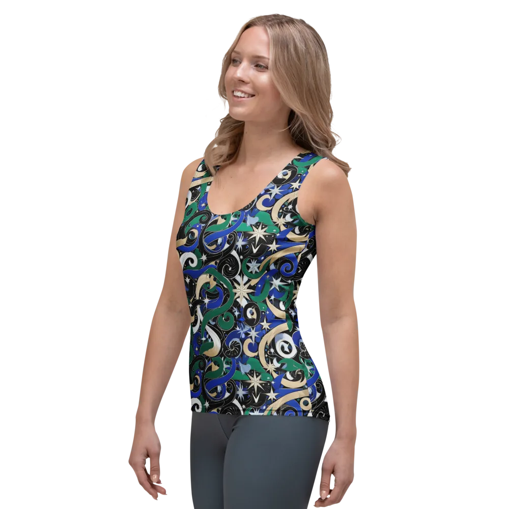 Starfall Baroque on Women's Tank Top — Left Front