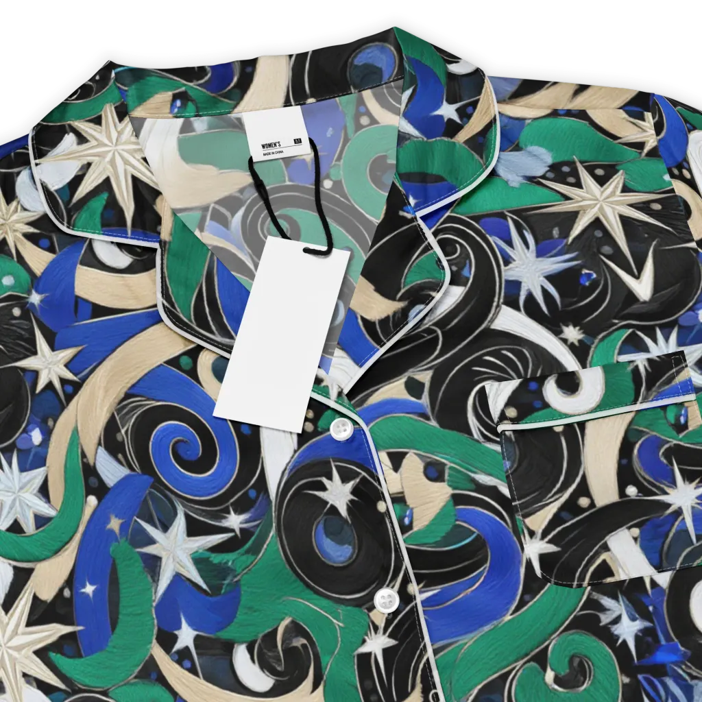 Starfall Baroque on Women's Short Sleeve Pajama Top — Product details
