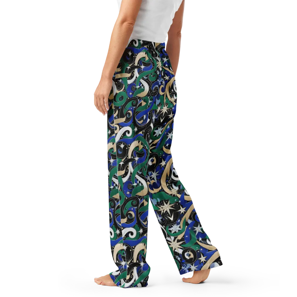 Starfall Baroque on Women's Pajama Pants — Left
