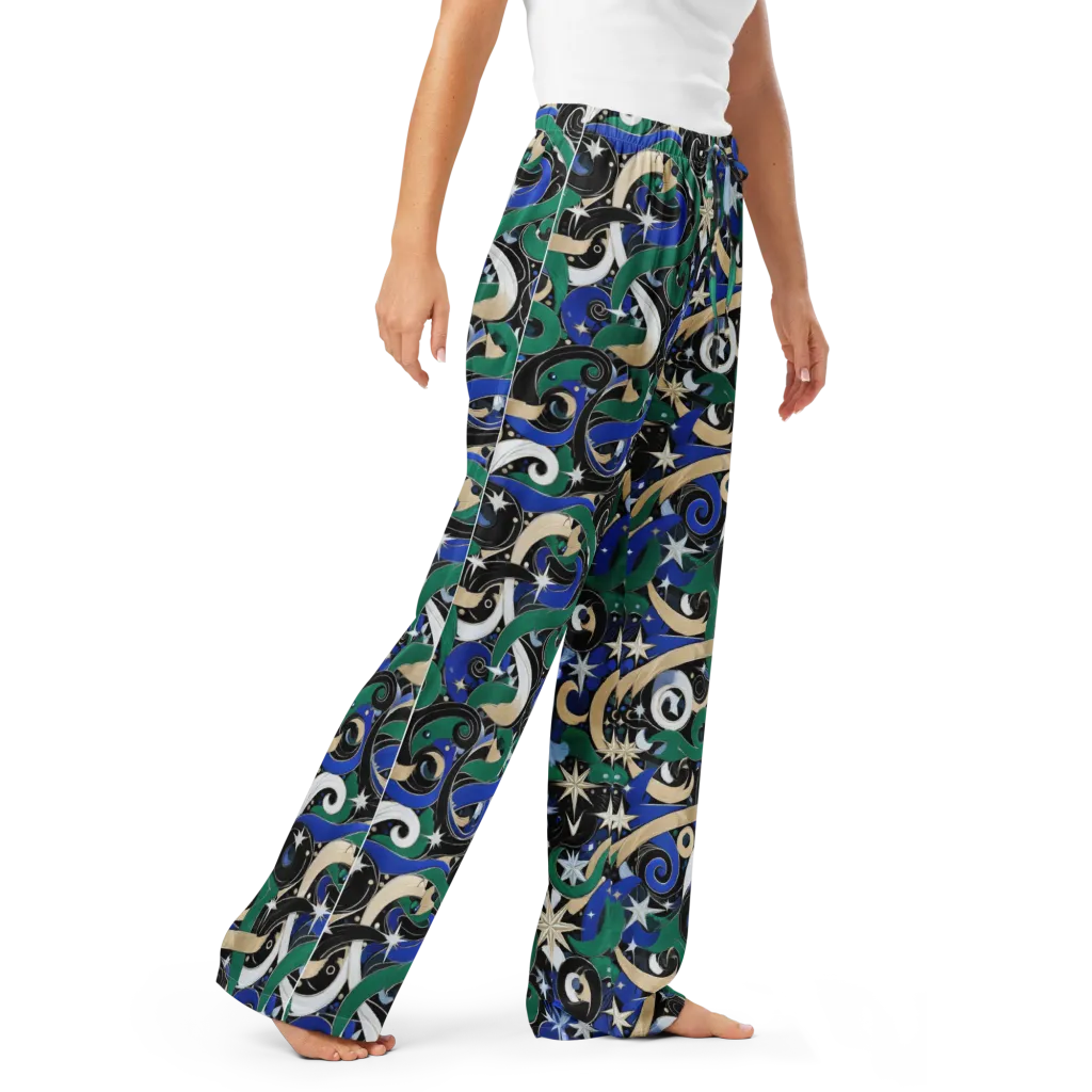 Starfall Baroque on Women's Pajama Pants — Right Front