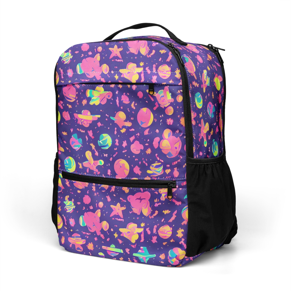 Cosmic Confetti on Utility Backpack — Left Front