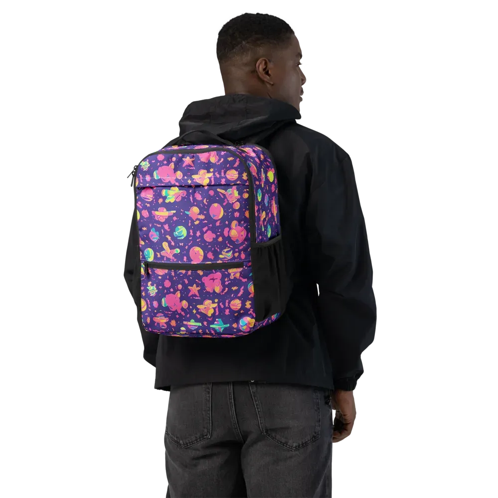Cosmic Confetti on Utility Backpack — Back