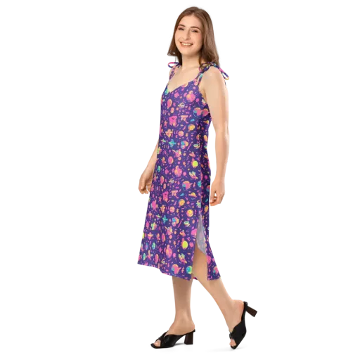 Cosmic Confetti on a Slip Dress