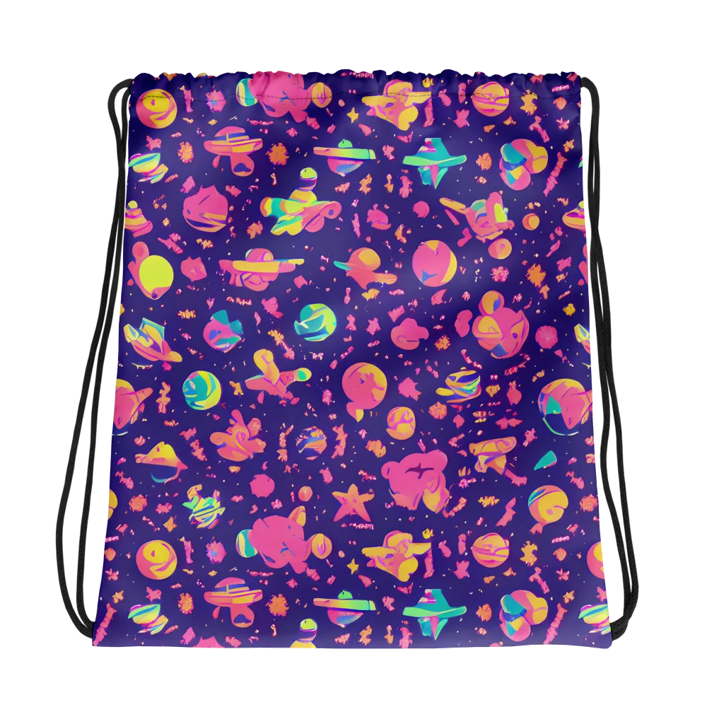 Cosmic Confetti on Drawstring Bag — Photo