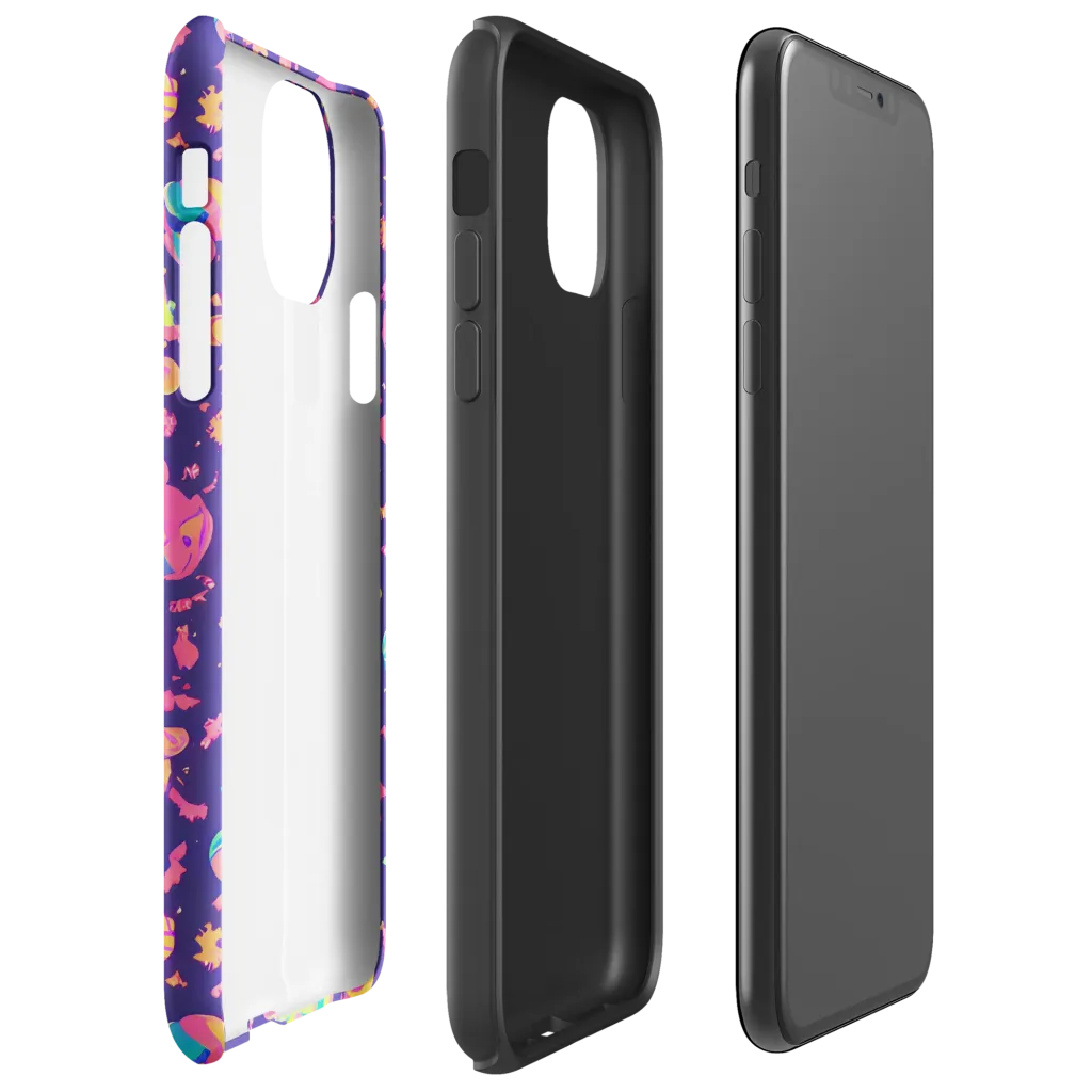 Cosmic Confetti on Tough Case for iPhone® — Right
