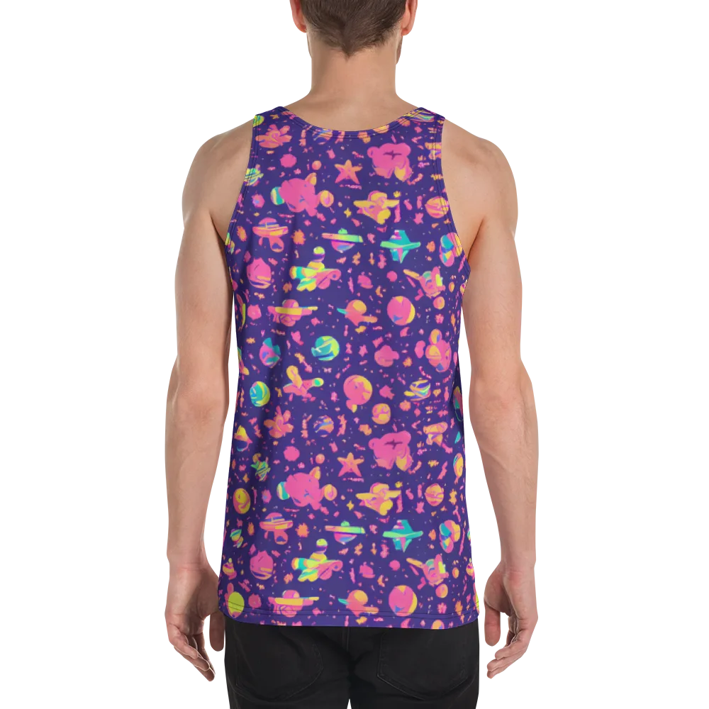 Cosmic Confetti on Men's Tank Top — Back