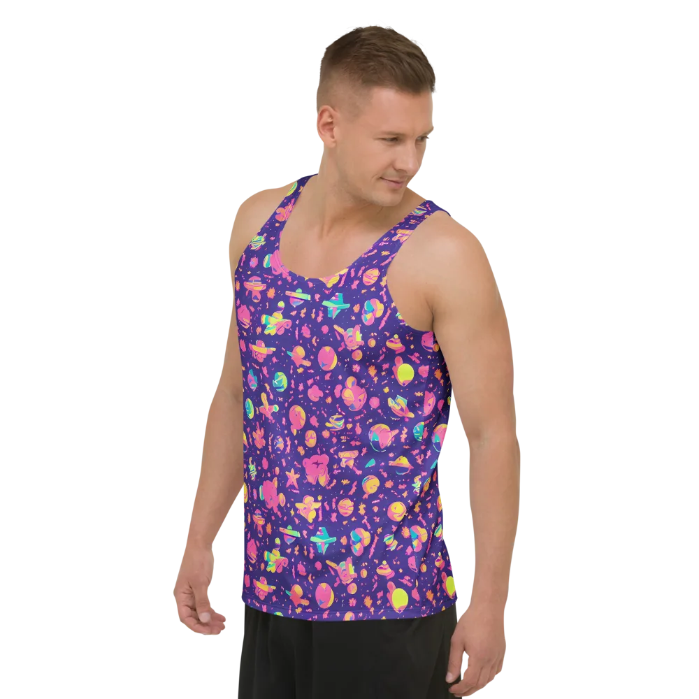 Cosmic Confetti on Men's Tank Top — Left Front