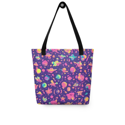 Cosmic Confetti on a Tote Bag