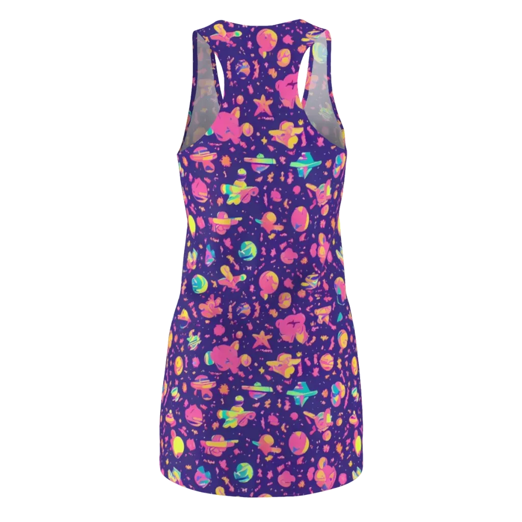 Cosmic Confetti on Racerback Dress — Back