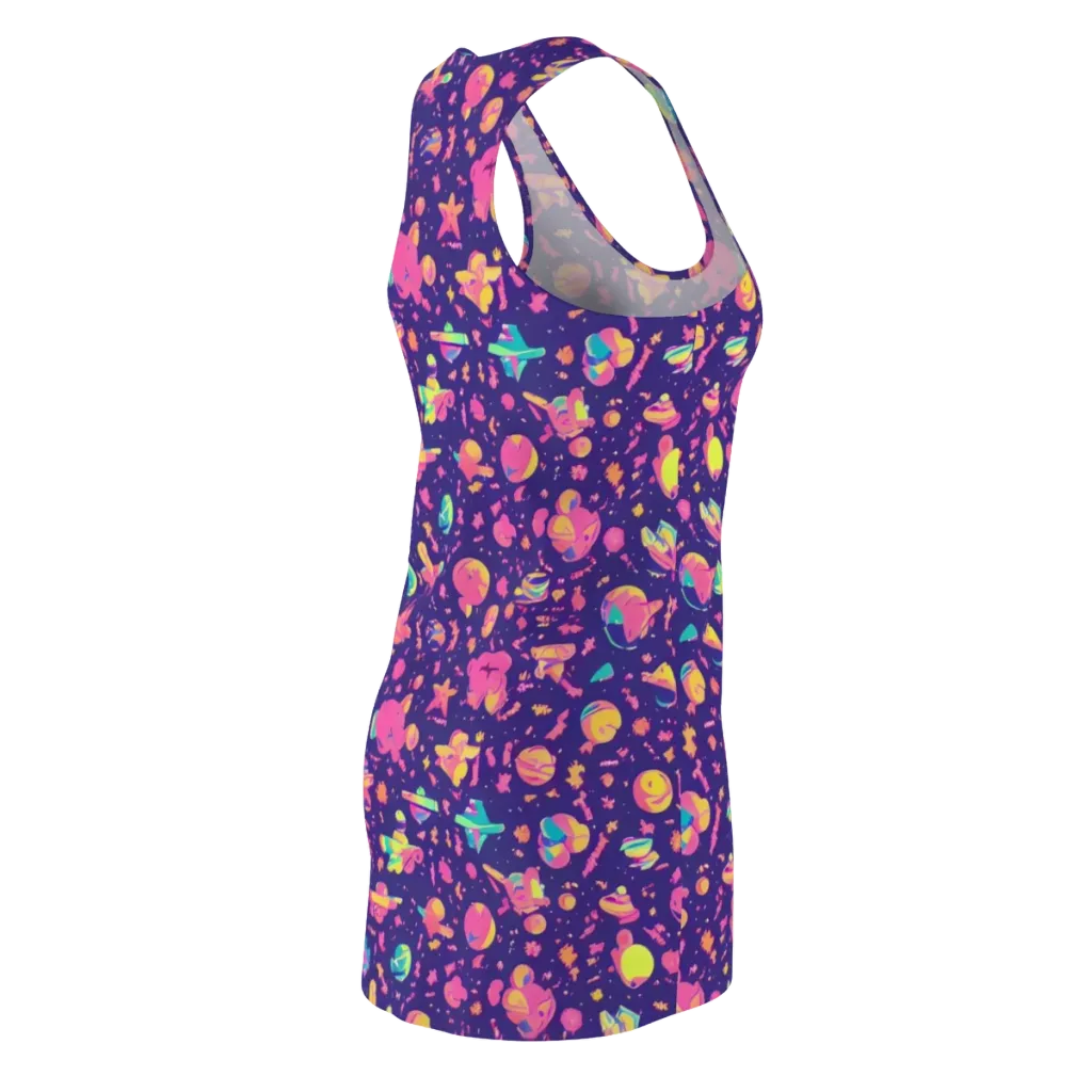 Cosmic Confetti on Racerback Dress — Back Side