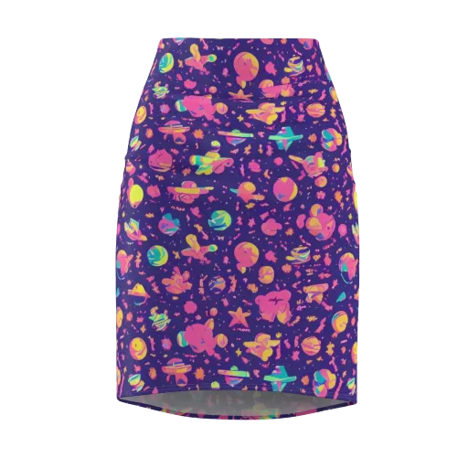Cosmic Confetti on a Pencil Skirt