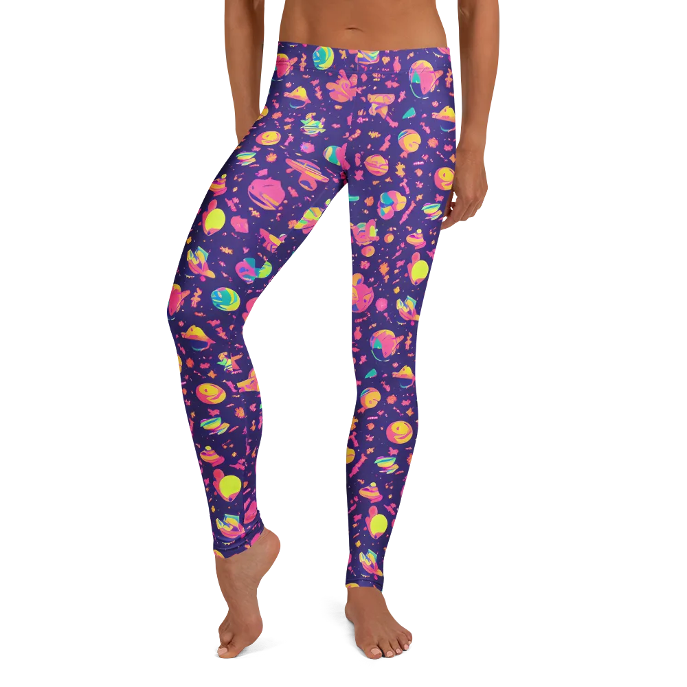 Cosmic Confetti on Leggings — Front