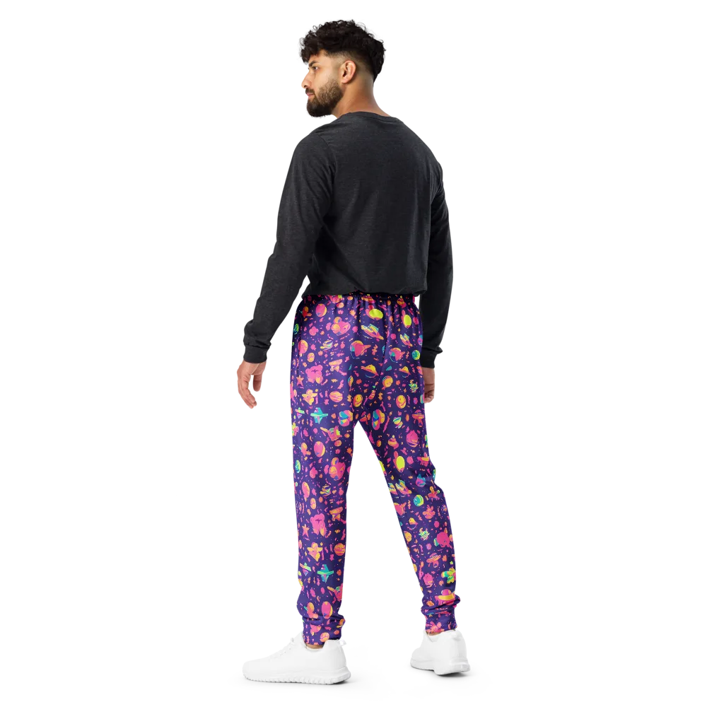 Cosmic Confetti on Men's Joggers — Back