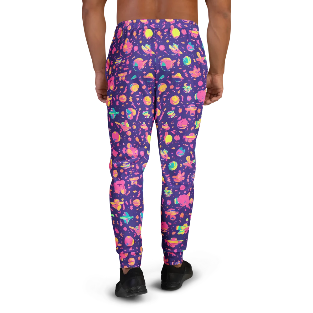 Cosmic Confetti on Men's Joggers — Back