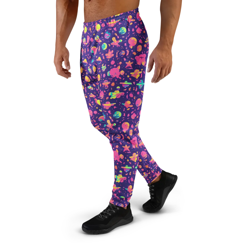 Cosmic Confetti on Men's Joggers — Left