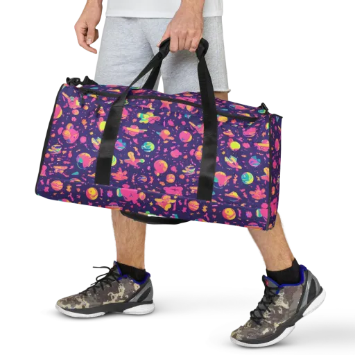 Cosmic Confetti on a Duffle Bag