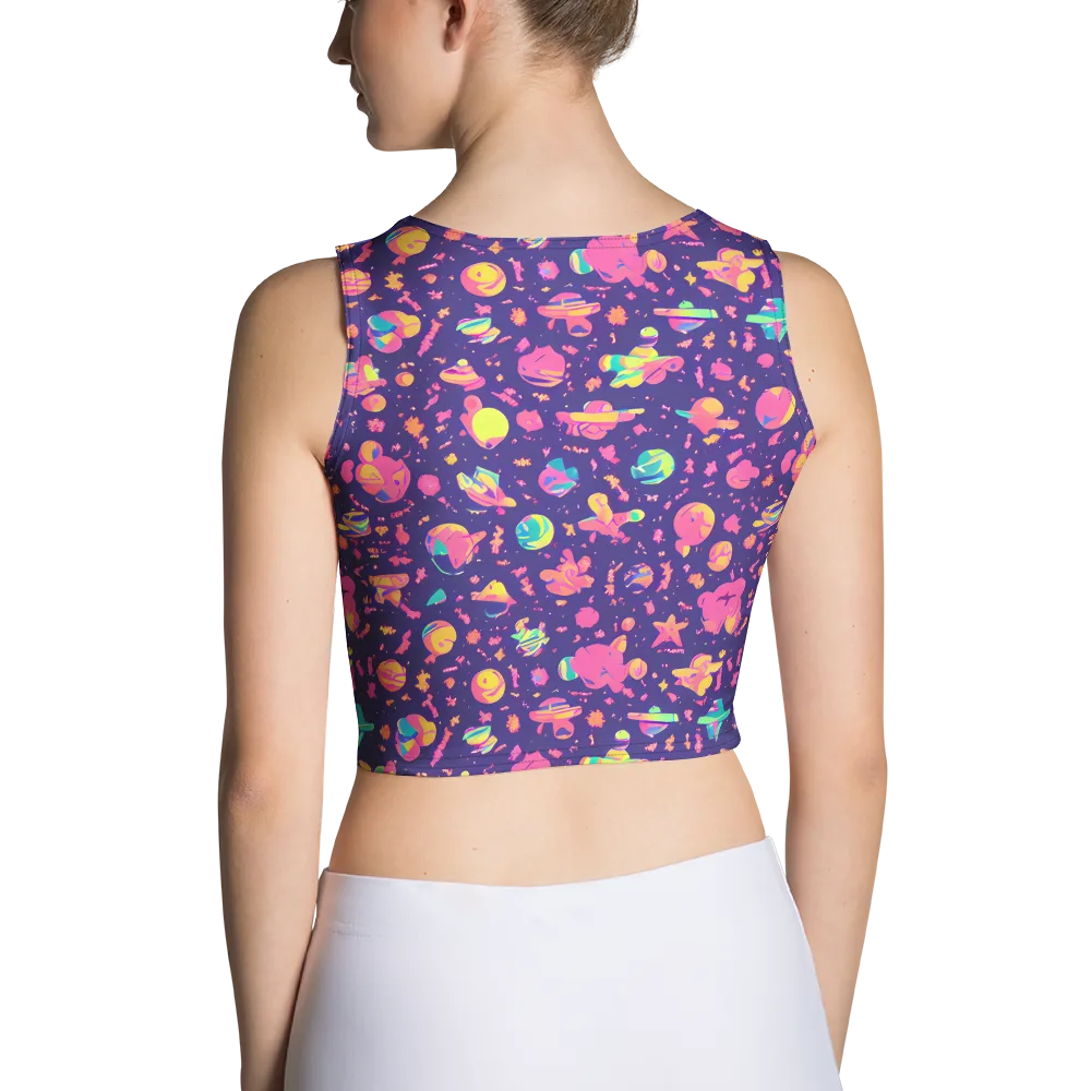 Cosmic Confetti on Crop Top — Back