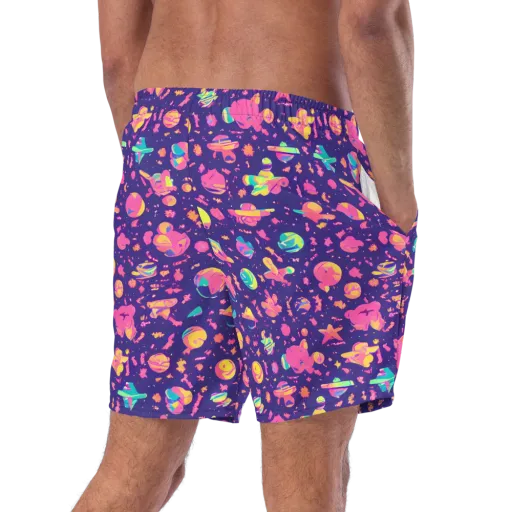 Cosmic Confetti on a Swim Trunks