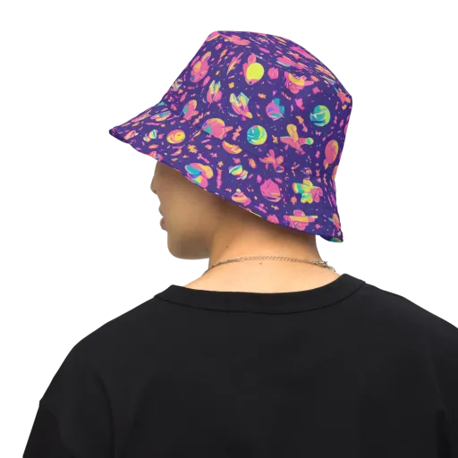 Cosmic Confetti on a Reversible Bucket Hat