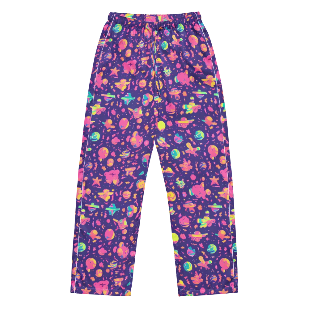 Cosmic Confetti on Women's Pajama Pants — Front