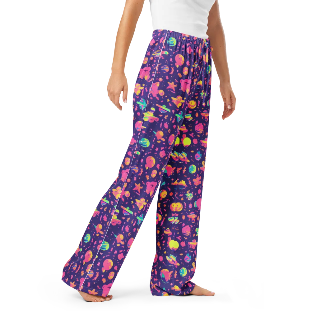 Cosmic Confetti on Women's Pajama Pants — Right Front