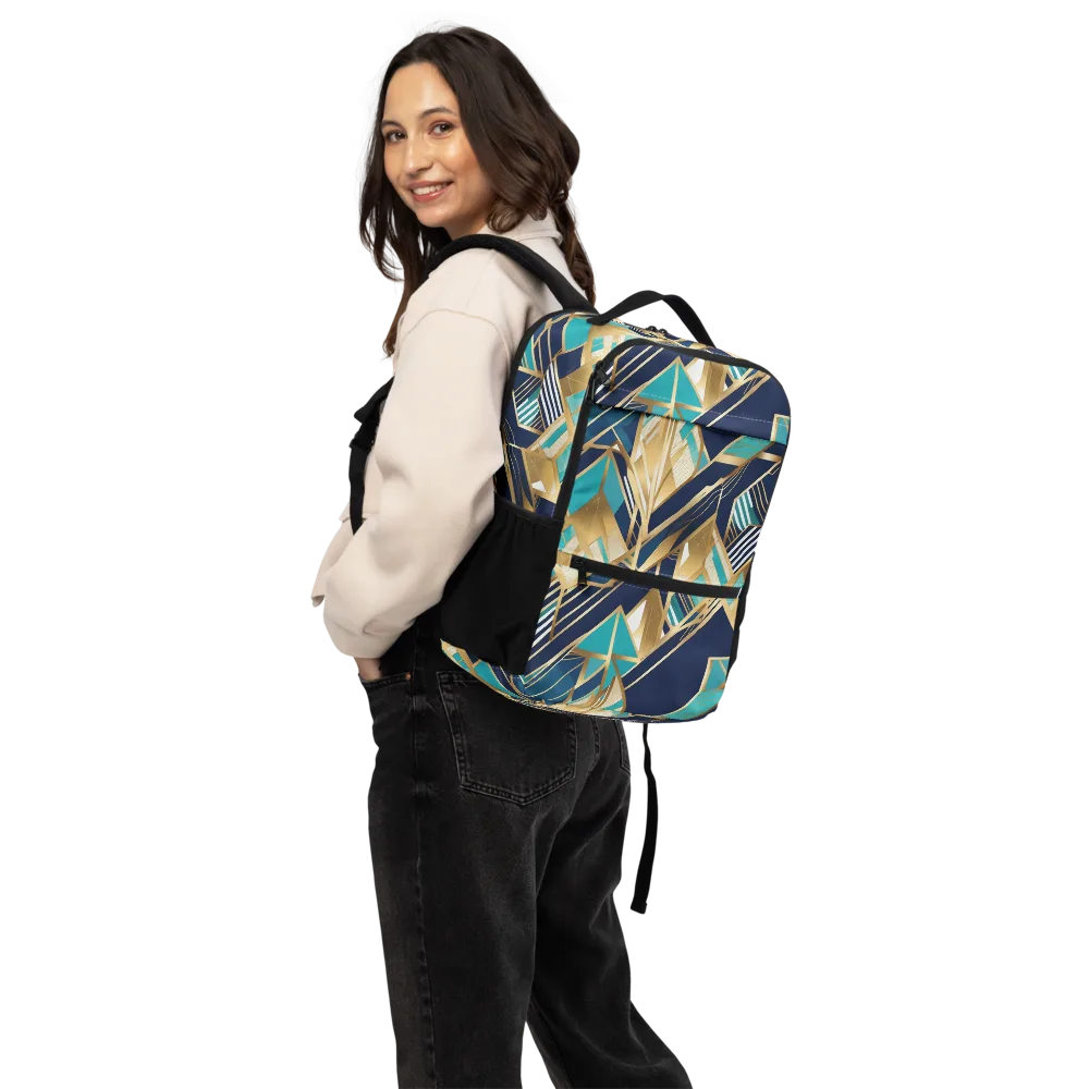 Aurum Geometry on Utility Backpack — Back